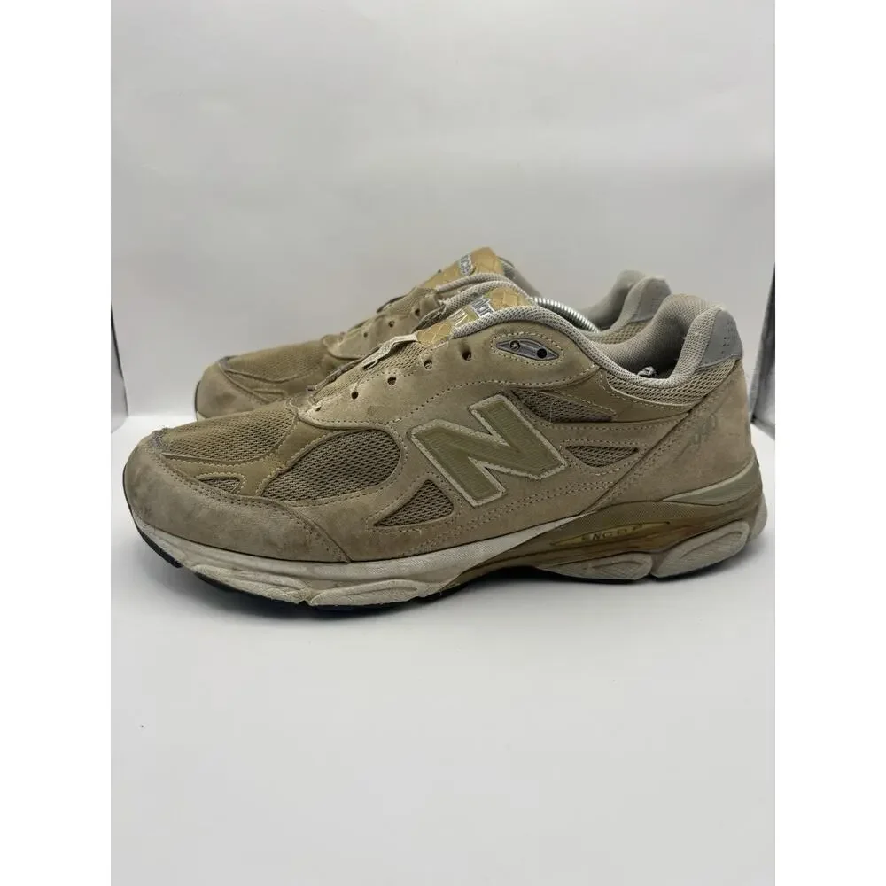 New Balance 990v3 Made In USA Beige Men Size 12 4E